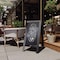 Flash Furniture Black Wood A-Frame Magnetic Chalkboard Set HGWA-GDIS-CRE8-052315-GG - alternate 1